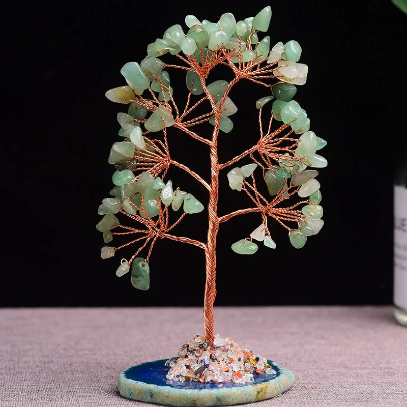 1pc Natural Amethyst Rose Quartz Tree of Life Rock Mineral Specimen Reiki Healing Home Decoration DIY Gifts Souvenir