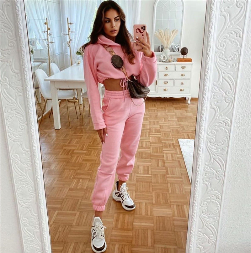 Cozy Loungewear Set – Casual Hoodie & Joggers for Women
