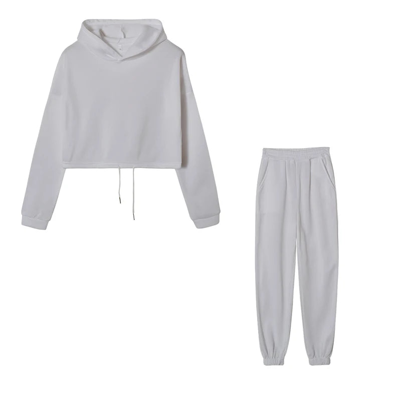 Cozy Loungewear Set – Casual Hoodie & Joggers for Women