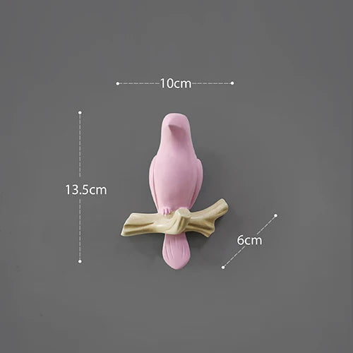 Wall Decorations Home Accessories Living Room Hanger Resin Bird hanger key kitchen Coat Clothes Towel Hooks Hat Handbag Holder